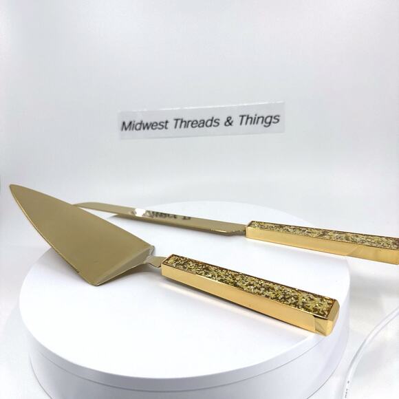 Dessert Set - Simply Sparkling Gold by Kate Spade - Picture 1 of 8